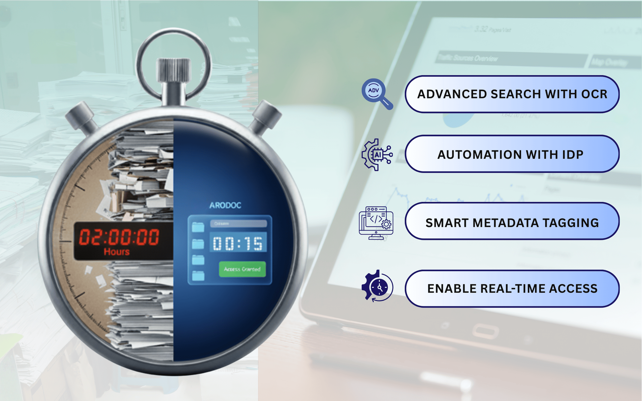 Digitize your documents in no time with Arodoc